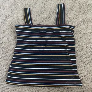 Black striped tank top